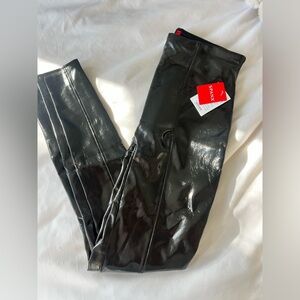 Patent leather spanx leggings NWT